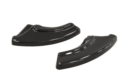 Heck Ansatz Flaps Diffusor für Fiat Punto Evo Abarth schwarz matt