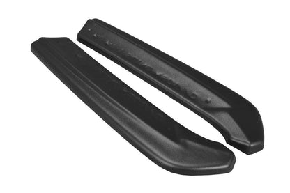 Heck Ansatz Flaps Diffusor für Audi A7 S-Line C7 schwarz matt