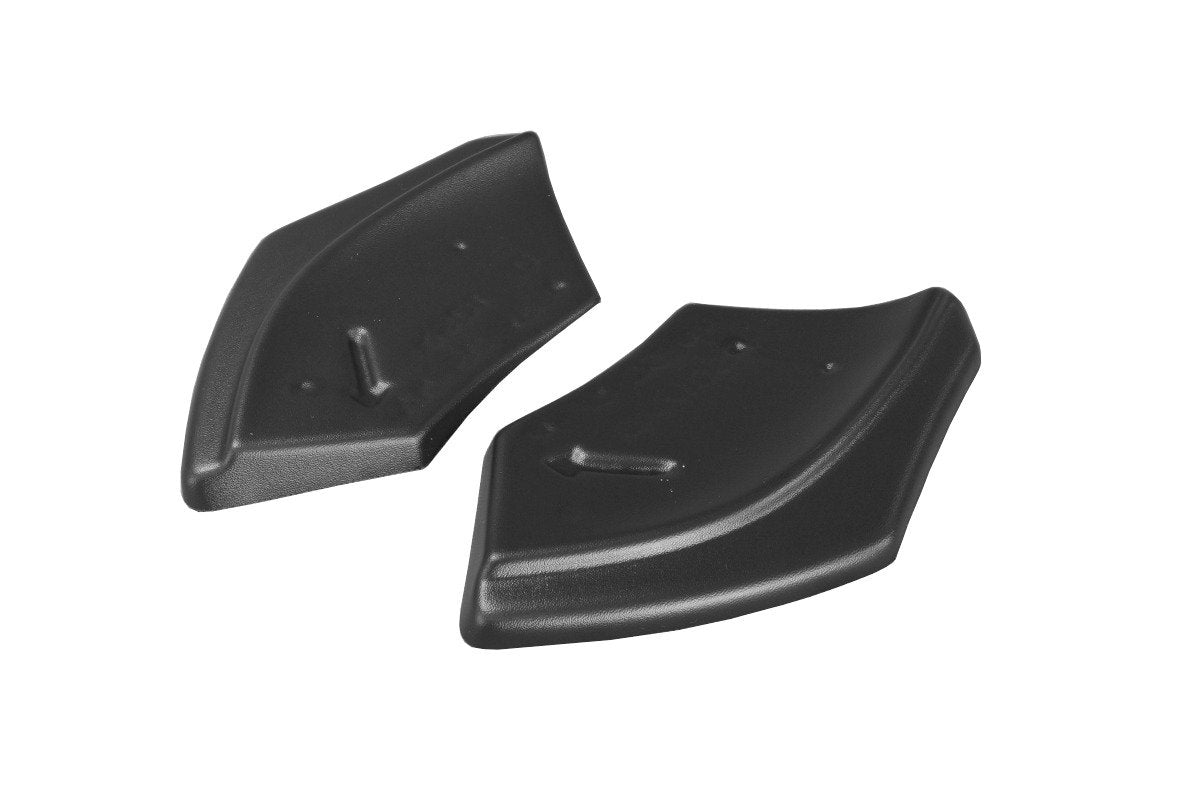 Heck Ansatz Flaps Diffusor für VOLKSWAGEN SCIROCCO MK.3 R FACELIFT schwarz matt