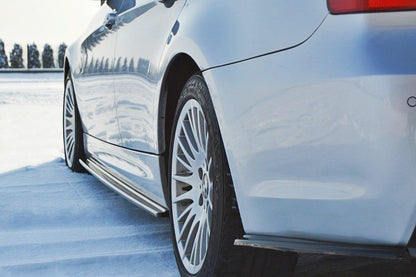 Seitenschweller Ansatz für BMW 3er E90/91 M Paket schwarz matt