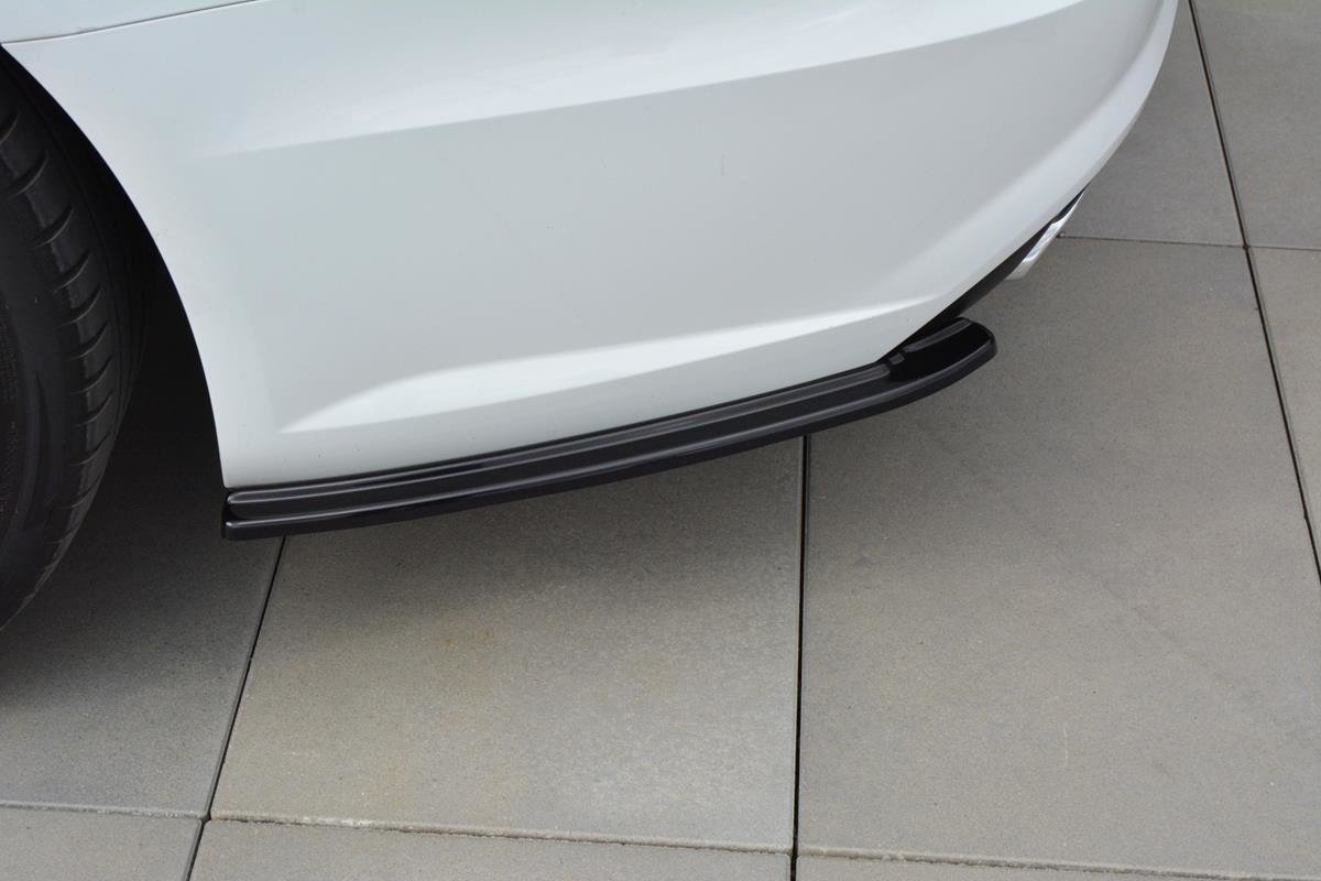 Heck Ansatz Flaps Diffusor für Audi A6 C7 Avant S-line/ S6 C7 Facelift Carbon Look