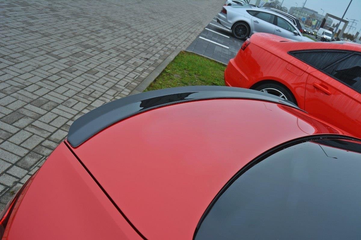 Spoiler CAP für Audi A5 S-Line F5 Coupe schwarz matt
