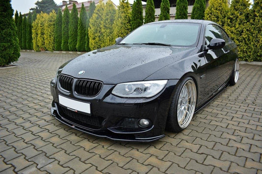 Front Ansatz V.2 für BMW 3er E92 M Paket FACELIFT schwarz matt