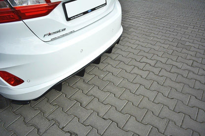 Diffusor Heck Ansatz für Ford Fiesta Mk8 ST-Line schwarz matt