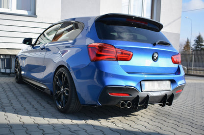 BMW 1er F20/F21 M-POWER FACELIFT - Diffusor Heck Ansatz für Heckschürze V.1 für