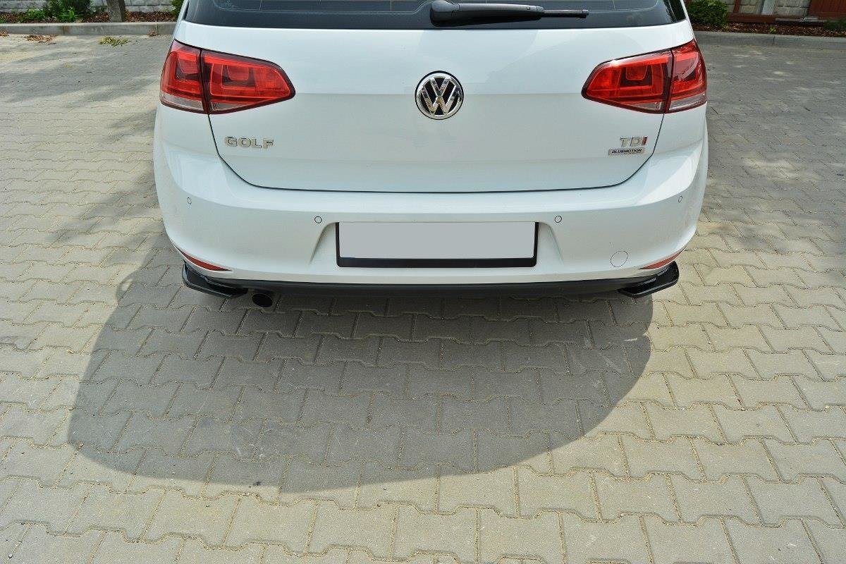 Heck Ansatz Flaps Diffusor für VW Golf Mk7 Standard schwarz Hochglanz
