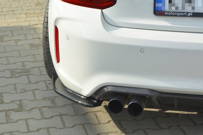 Heck Ansatz Flaps Diffusor für BMW M2 (F87) COUPÉ Carbon Look