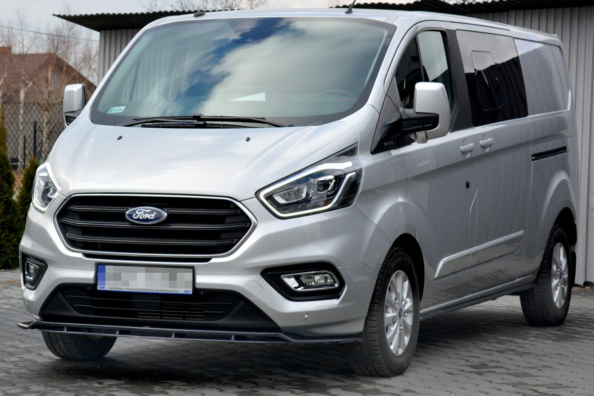 Seitenschweller Ansatz für Ford Transit Custom Mk1 FL schwarz matt