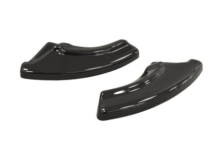 Heck Ansatz Flaps Diffusor passend für passend für Fiat Punto Evo Abarth schwarz matt schwarz matt