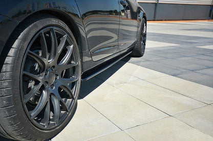 Seitenschweller Ansatz für Volvo V60 Polestar Facelift Carbon Look