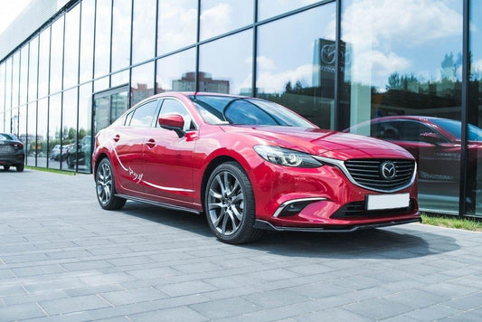 Seitenschweller Ansatz für Mazda 6 GJ (Mk3) Facelift schwarz matt