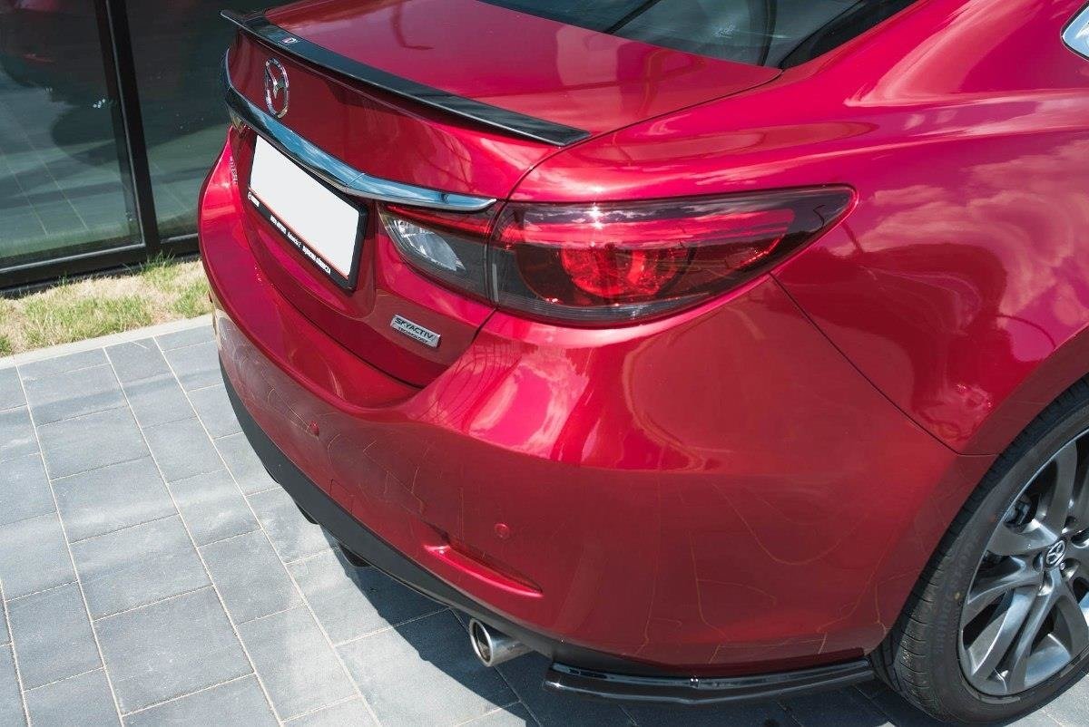 Spoiler CAP für Mazda 6 GJ (Mk3) Facelift schwarz Hochglanz