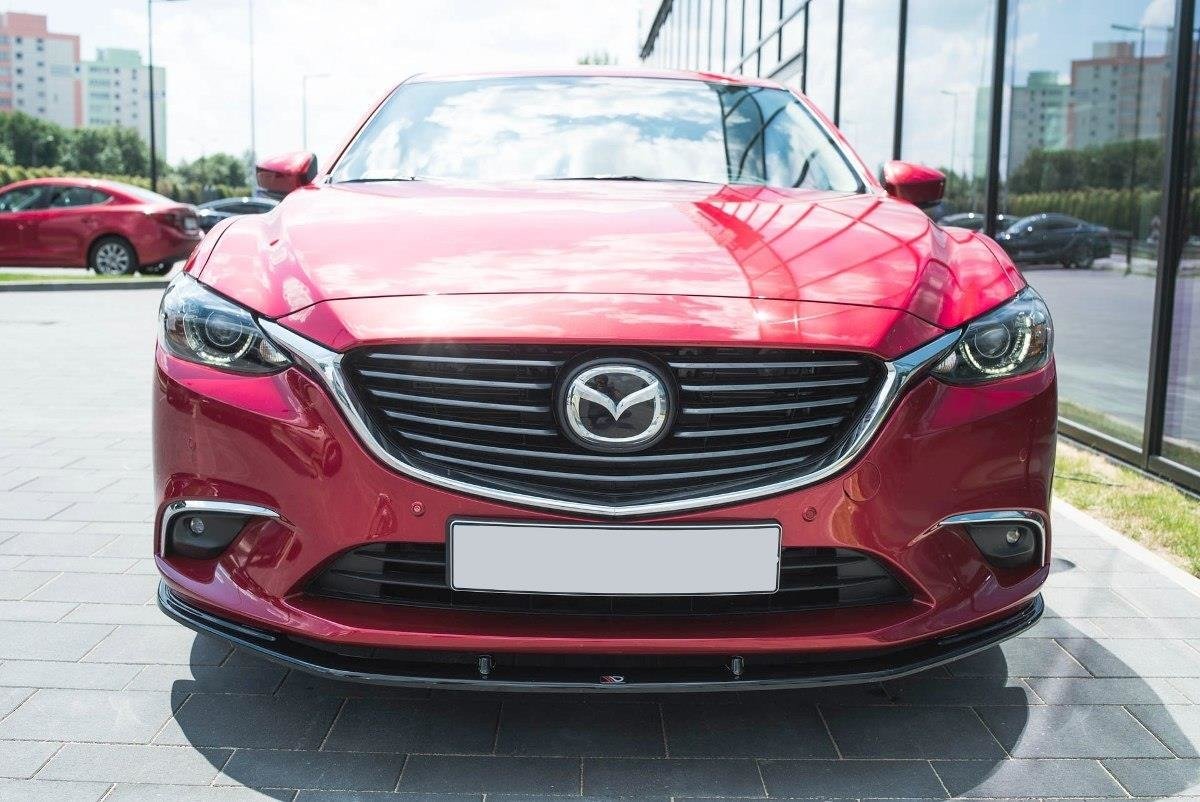 Front Ansatz V.1 für Mazda 6 GJ (Mk3) Facelift schwarz matt
