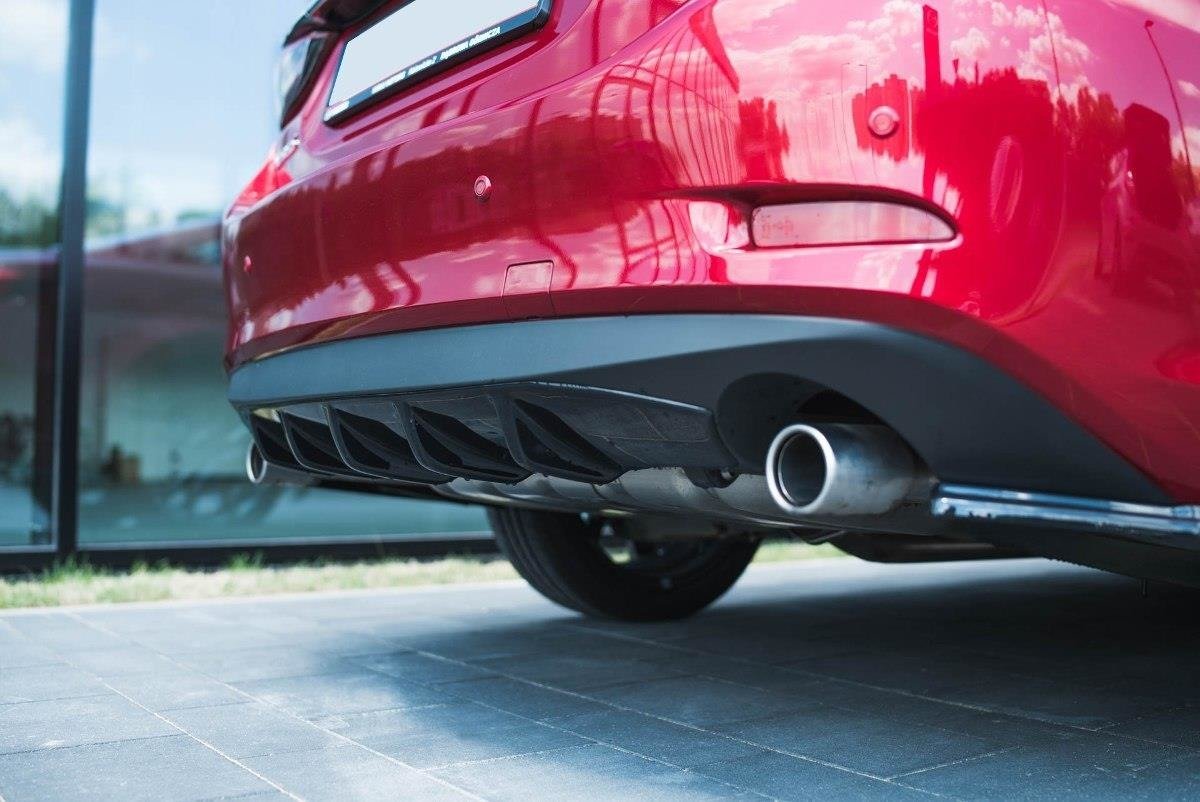 Diffusor Heck Ansatz für Mazda 6 GJ (Mk3) Facelift schwarz matt