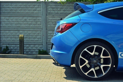 Heck Ansatz Flaps Diffusor für OPEL ASTRA J OPC / VXR schwarz matt