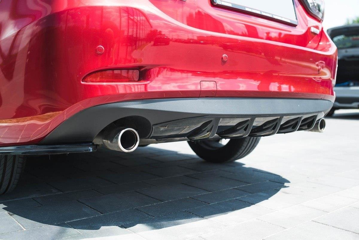 Diffusor Heck Ansatz für Mazda 6 GJ (Mk3) Facelift schwarz matt