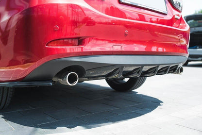 Diffusor Heck Ansatz für Mazda 6 GJ (Mk3) Facelift Carbon Look