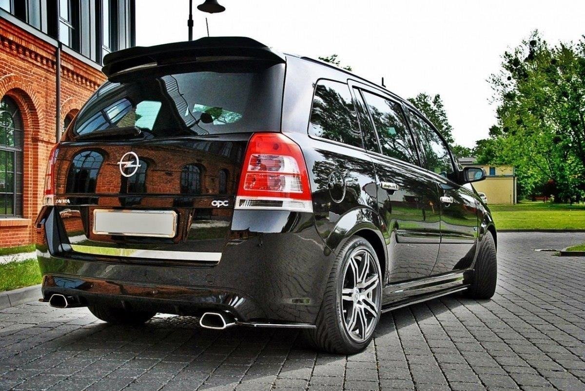 Seitenschweller Ansatz für OPEL ZAFIRA B OPC schwarz Hochglanz