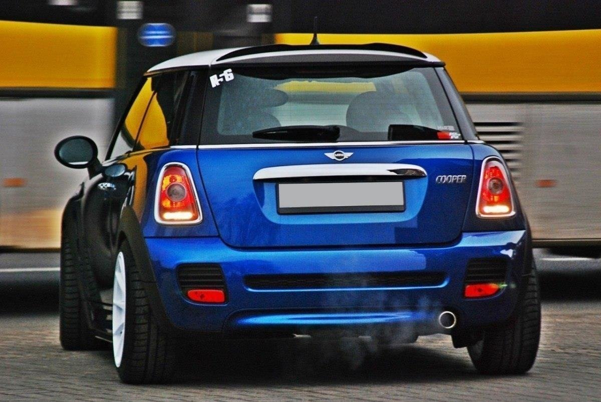 Spoiler CAP für MINI COOPER R56  schwarz Hochglanz