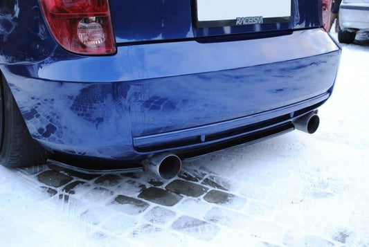 Mittlerer Diffusor Heck Ansatz für TOYOTA CELICA T23 vor Facelift schwarz Hochglanz