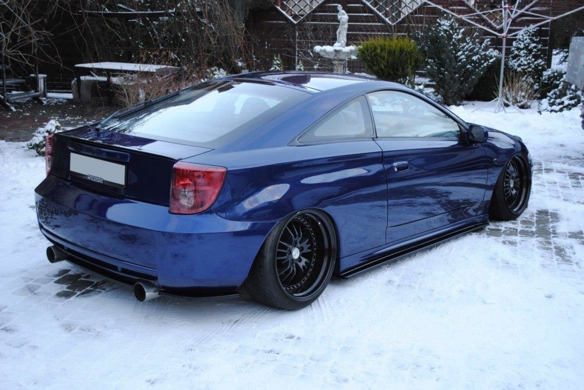 Mittlerer Diffusor Heck Ansatz für TOYOTA CELICA T23 vor Facelift schwarz matt