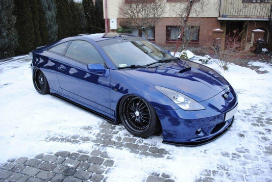 Seitenschweller Ansatz für TOYOTA CELICA T23 TS vor Facelift schwarz Hochglanz