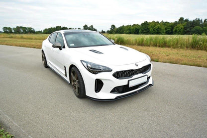 Front Ansatz V.2 für KIA STINGER GT schwarz Hochglanz