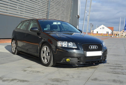 Seitenschweller Ansatz für Audi A3 Sportback 8P / 8P Facelift Carbon Look