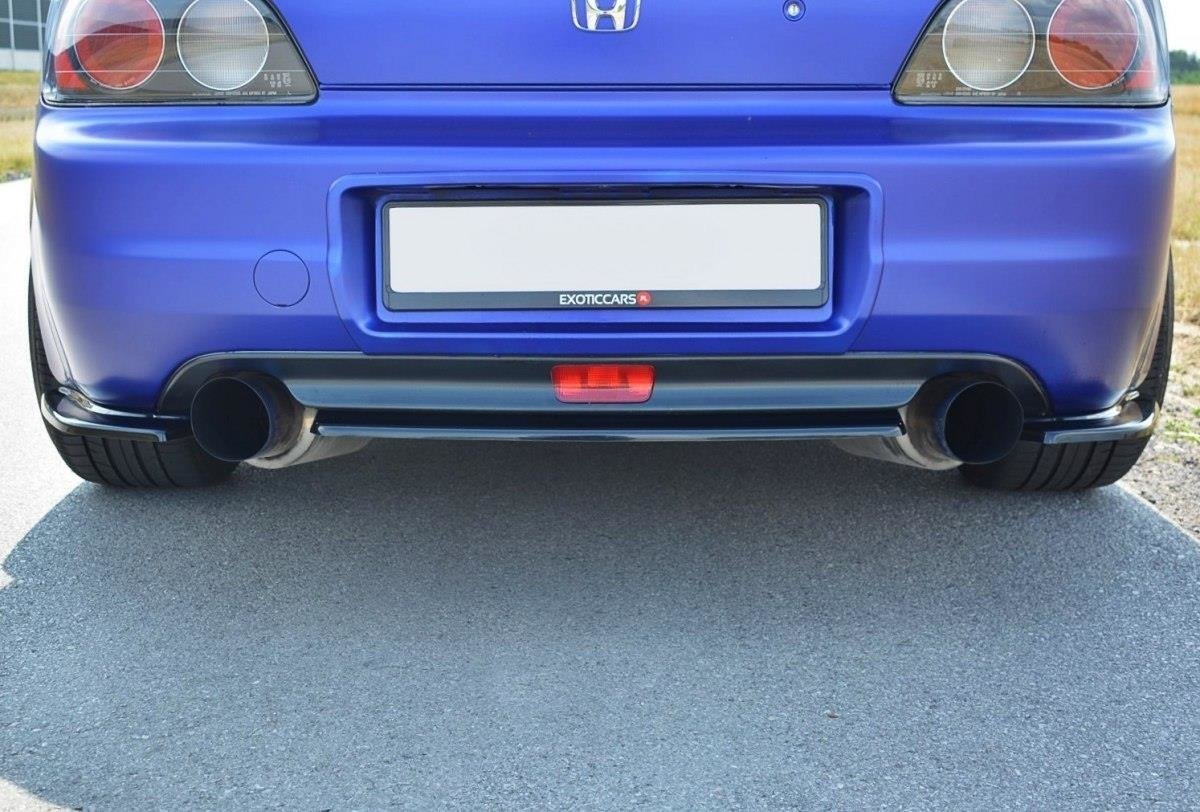 Heck Ansatz Flaps Diffusor für HONDA S2000 schwarz matt