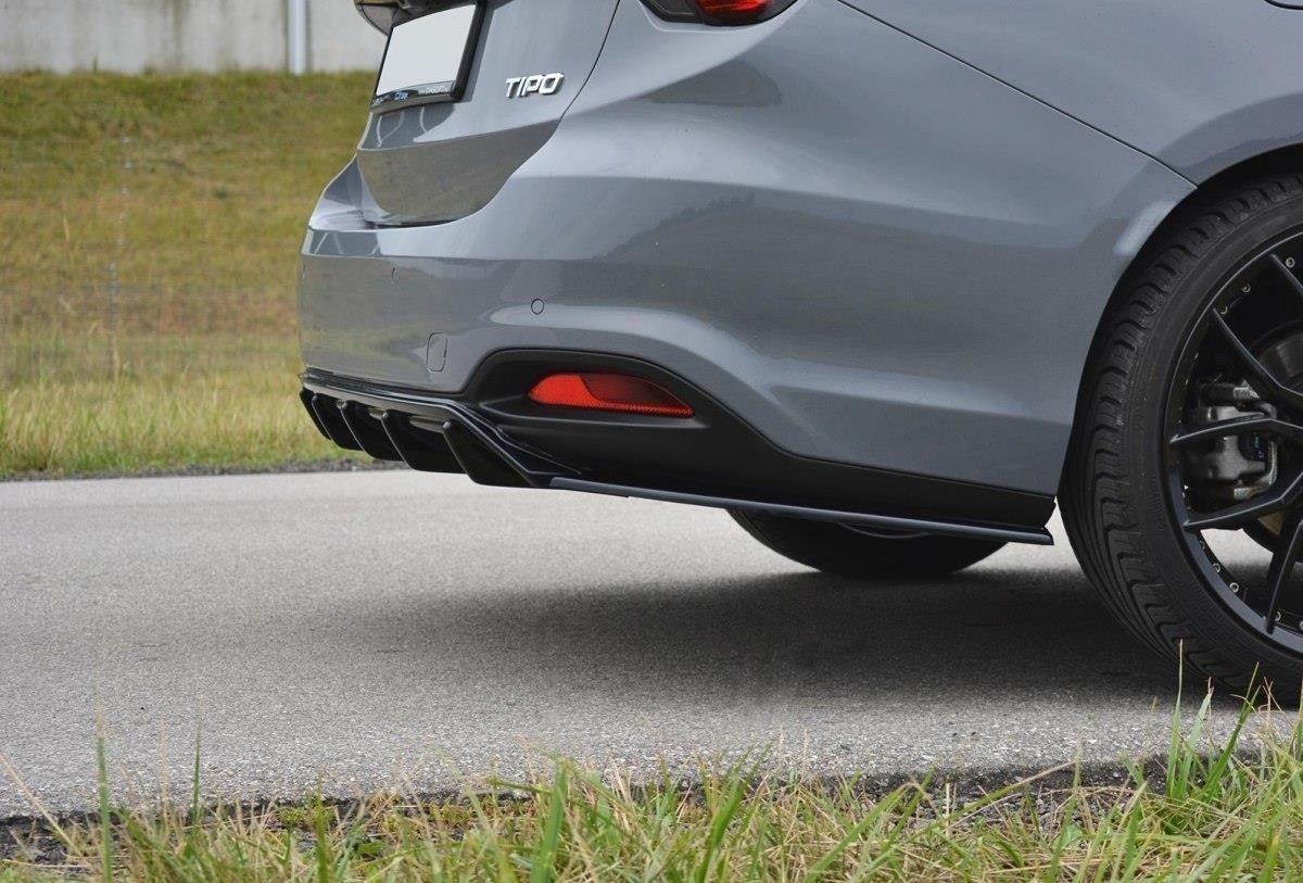 Diffusor Heck Ansatz für Fiat Tipo S-Design schwarz Hochglanz