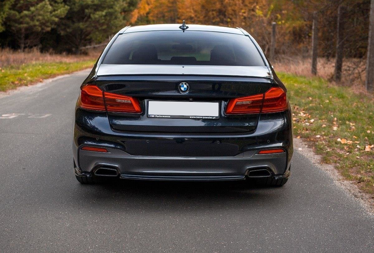 Mittlerer Diffusor Heck Ansatz für BMW 5er G30/ G31 M-Paket schwarz matt
