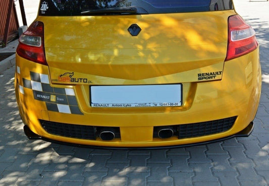 Diffusor Heck Ansatz für RENAULT MEGANE II RS schwarz matt