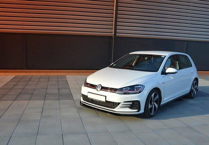 Front Ansatz für VW GOLF 7 GTI FACELIFT V.1 schwarz matt