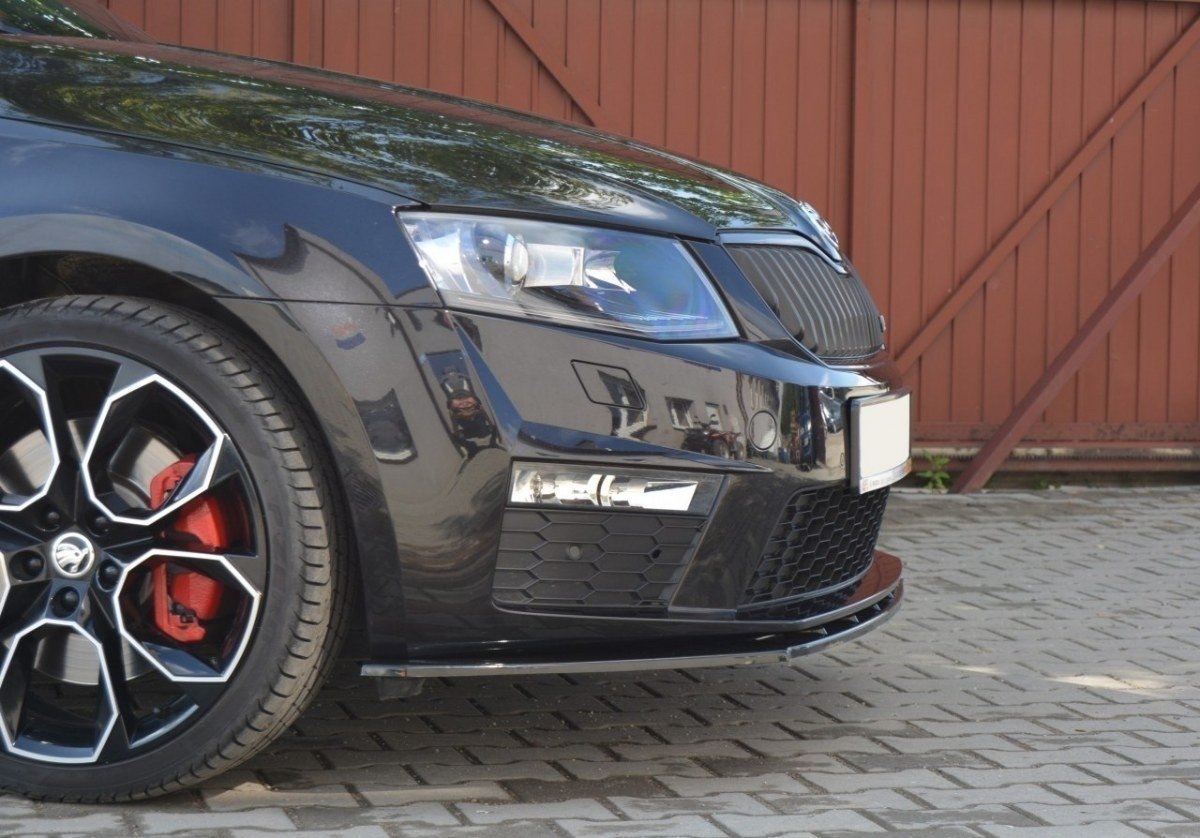 Front Ansatz V.1 für Skoda Octavia RS Mk3 schwarz matt