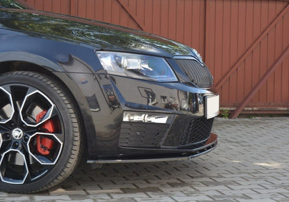 Front Ansatz V.1 für Skoda Octavia RS Mk3 schwarz matt