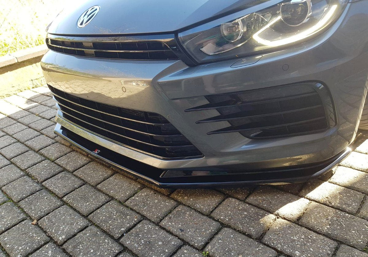 Front Ansatz V.1 für VOLKSWAGEN SCIROCCO MK.3 R FACELIFT schwarz matt