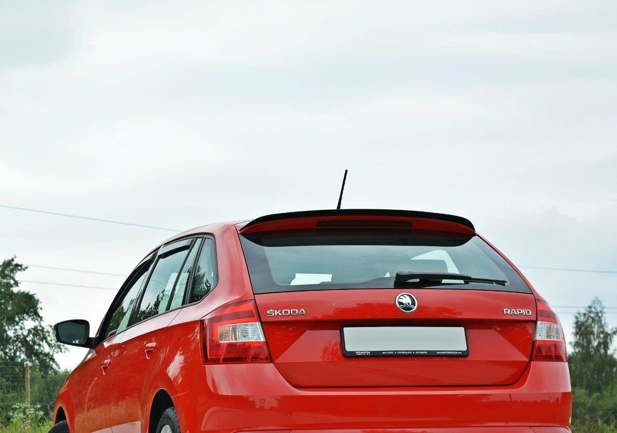 Spoiler CAP für Skoda Rapid Spaceback schwarz matt