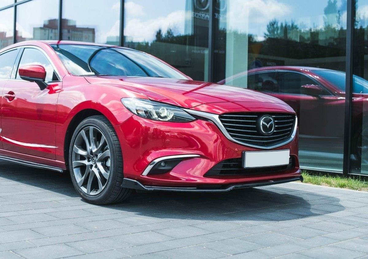 Front Ansatz V.2 für Mazda 6 GJ (Mk3) Facelift schwarz matt