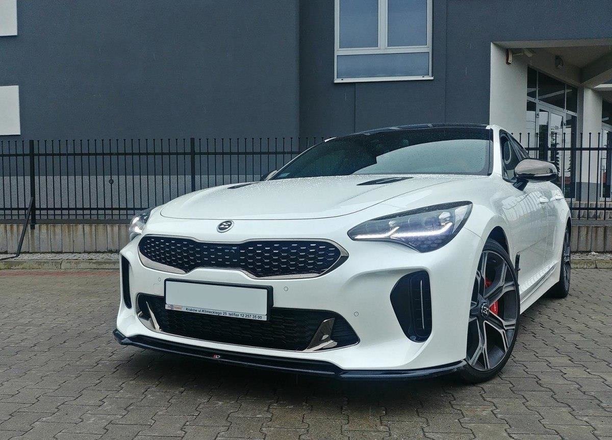 Front Ansatz V.1 für KIA STINGER GT schwarz Hochglanz