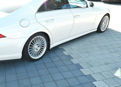Seitenschweller Ansatz für Mercedes CLS C219 55AMG Carbon Look