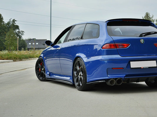 Seitenschweller Ansatz für ALFA ROMEO 156 GTA  schwarz Hochglanz