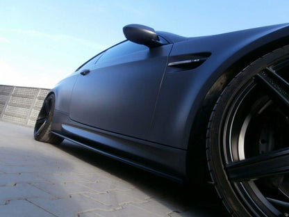 Seitenschweller Ansatz für BMW M3 E92 / E93 schwarz matt
