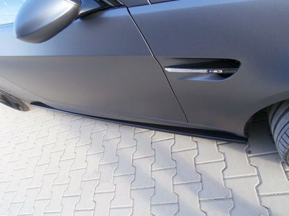 Seitenschweller Ansatz für BMW M3 E92 / E93 schwarz matt