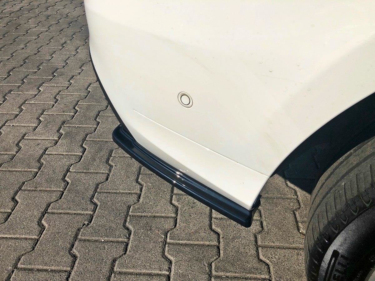 Heck Ansatz Flaps Diffusor für Mercedes GLE W166 AMG-Line schwarz matt