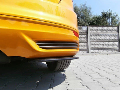 Heck Ansatz Flaps Diffusor für FORD FOCUS MK3 ST VORFACELIFT schwarz matt