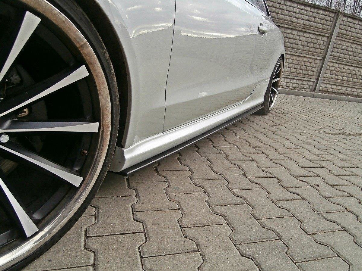 Seitenschweller Ansatz für Audi RS5 8T / 8T FL  Carbon Look