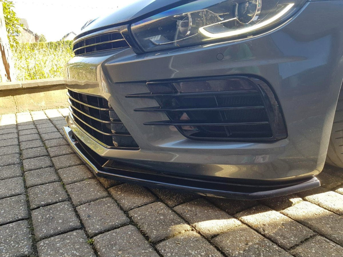 Front Ansatz V.1 für VOLKSWAGEN SCIROCCO MK.3 R FACELIFT schwarz matt