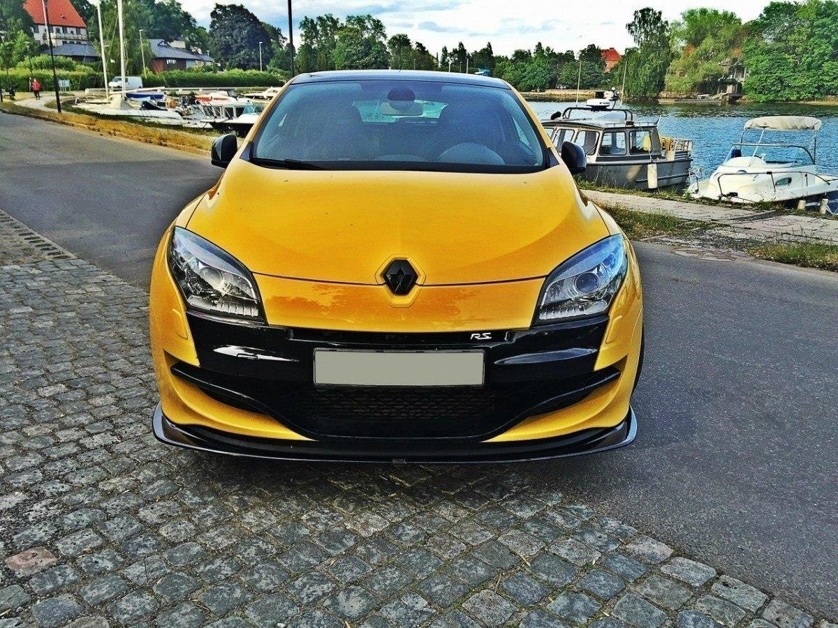 Front Ansatz für RENAULT MEGANE 3 RS v.2 schwarz Hochglanz