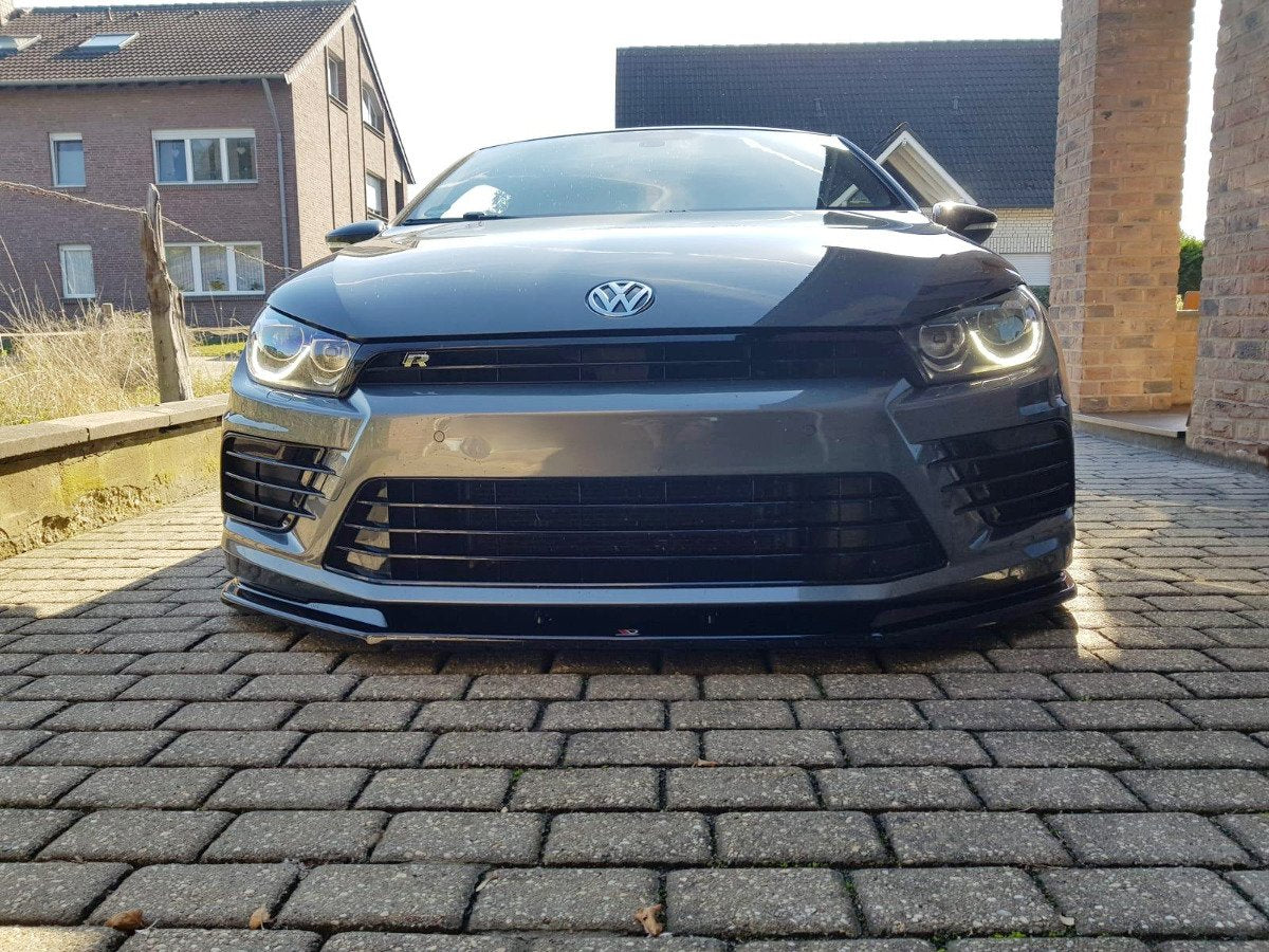 Front Ansatz V.1 für VOLKSWAGEN SCIROCCO MK.3 R FACELIFT Carbon Look