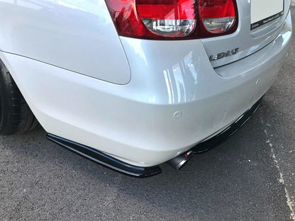 Heck Ansatz Flaps Diffusor für Lexus GS 300 Mk3 Facelift Carbon Look